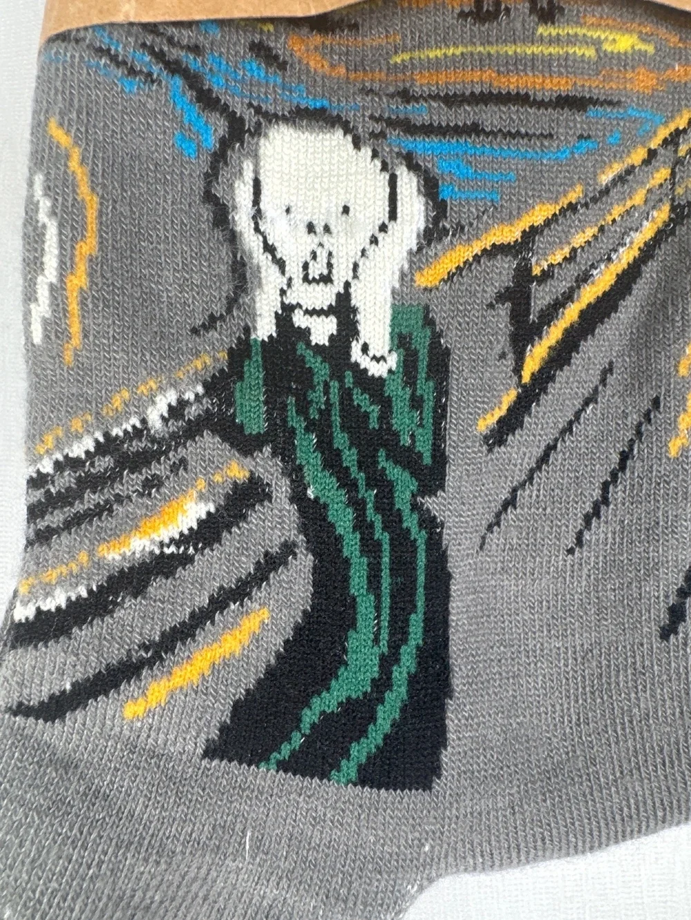 Fashion Boutique Artistic Expression Socks Featuring The Scream Design